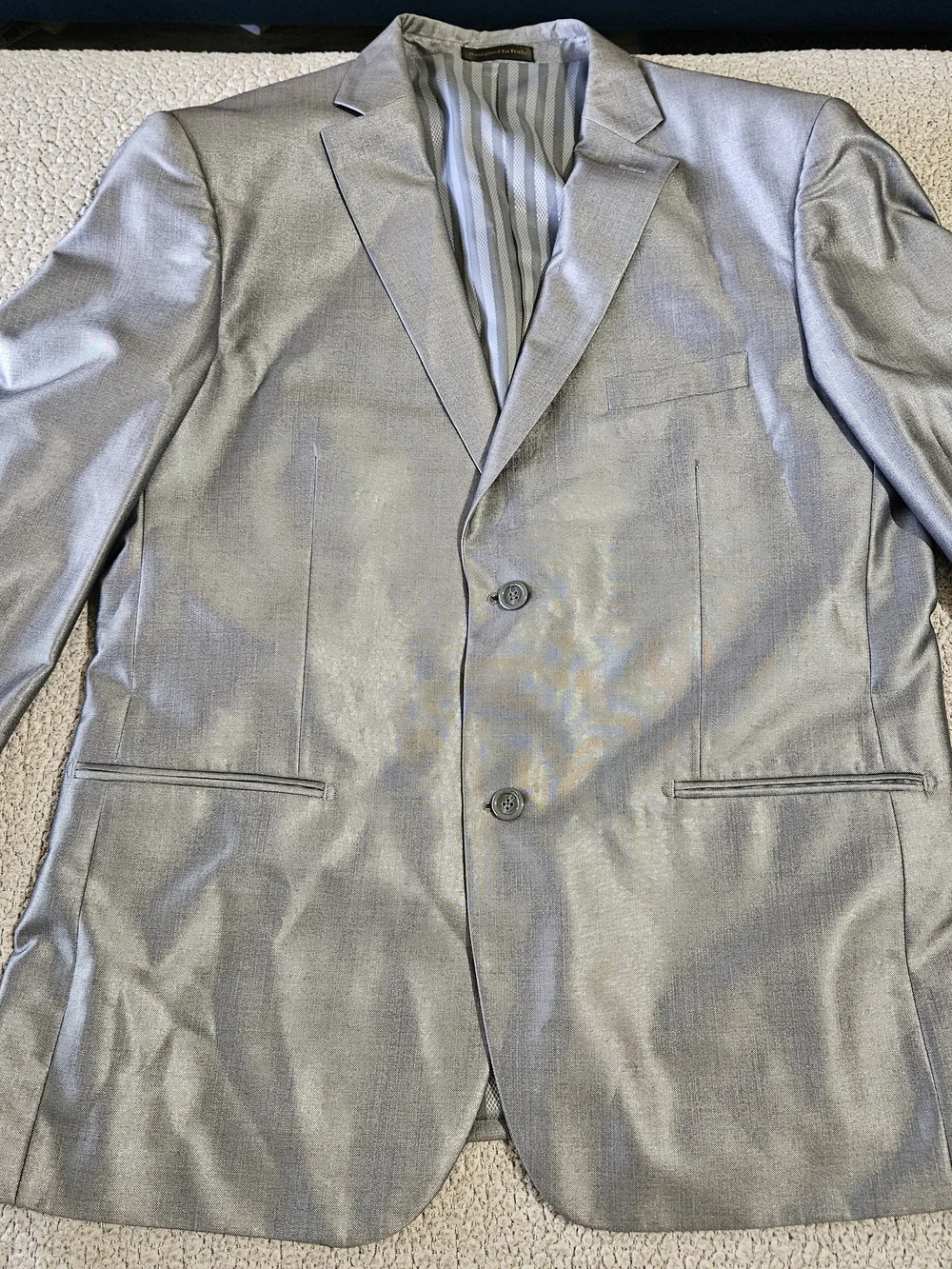 Vince Silver Men's Jacket And Suit Vest